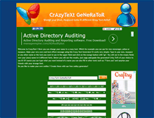 Tablet Screenshot of crazytextgenerator.com